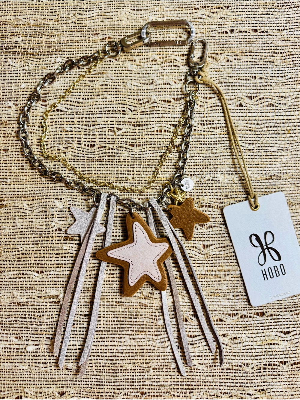 HOBO Stardust Bag Swag Bag Chain Charm Leather Mixed Metal
